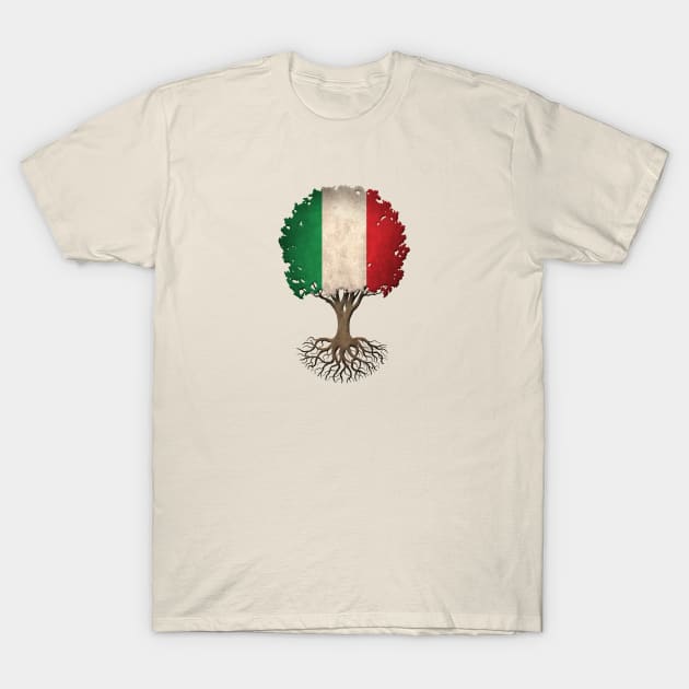 Tree of Life with Italian Flag T-Shirt by jeffbartels